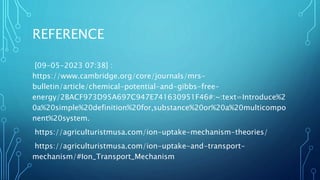 CHEMICAL POTENTIAL AND ION UPTAKE MECHANISM .pptx