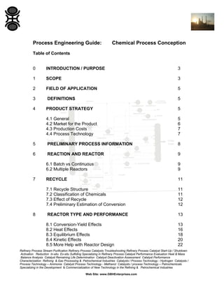 Chemical Process Conception | PDF