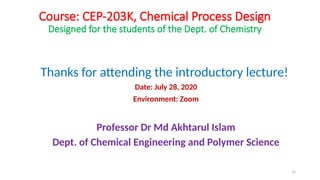 Comprehensive Chemical Process Design: Principles, Diagrams, and ...
