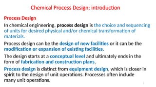 Comprehensive Chemical Process Design: Principles, Diagrams, and ...
