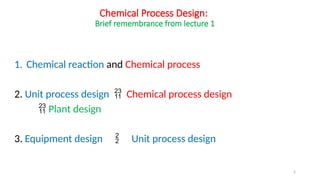 Comprehensive Curriculum on Chemical Process Design and Plant Layout | PPTX