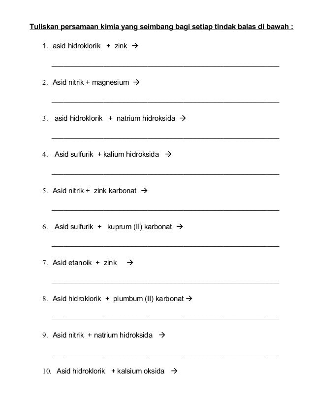 Chemical Properties Of Acid Chpter 7