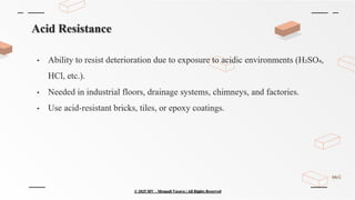 Chemical Properties of Construction Materials | PPTX