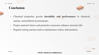 Chemical Properties of Construction Materials | PPTX