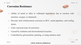 Chemical Properties of Construction Materials | PPTX