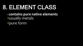 Chemical properties of minerals | PPTX