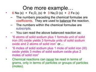 Nh Subscript 4 Plus An Introduction to Chemical Reactions.ppt