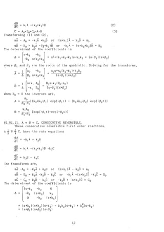 Chemical reaction engineering handbook of solved problems | PDF
