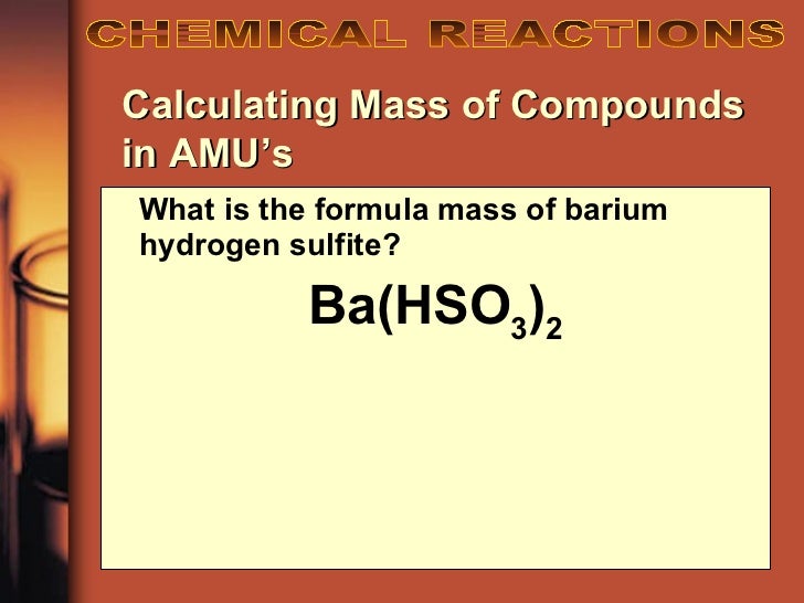 Chemical Reactions
