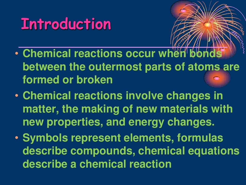 Chemical reactions