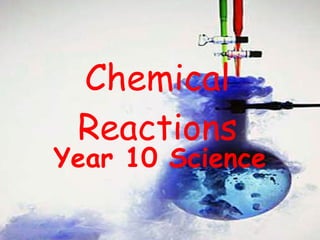 Chemical Reactions Year 10 Science 