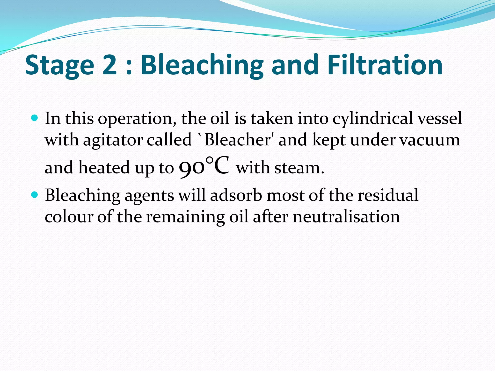 Chemical refining of crude palm oil PPT