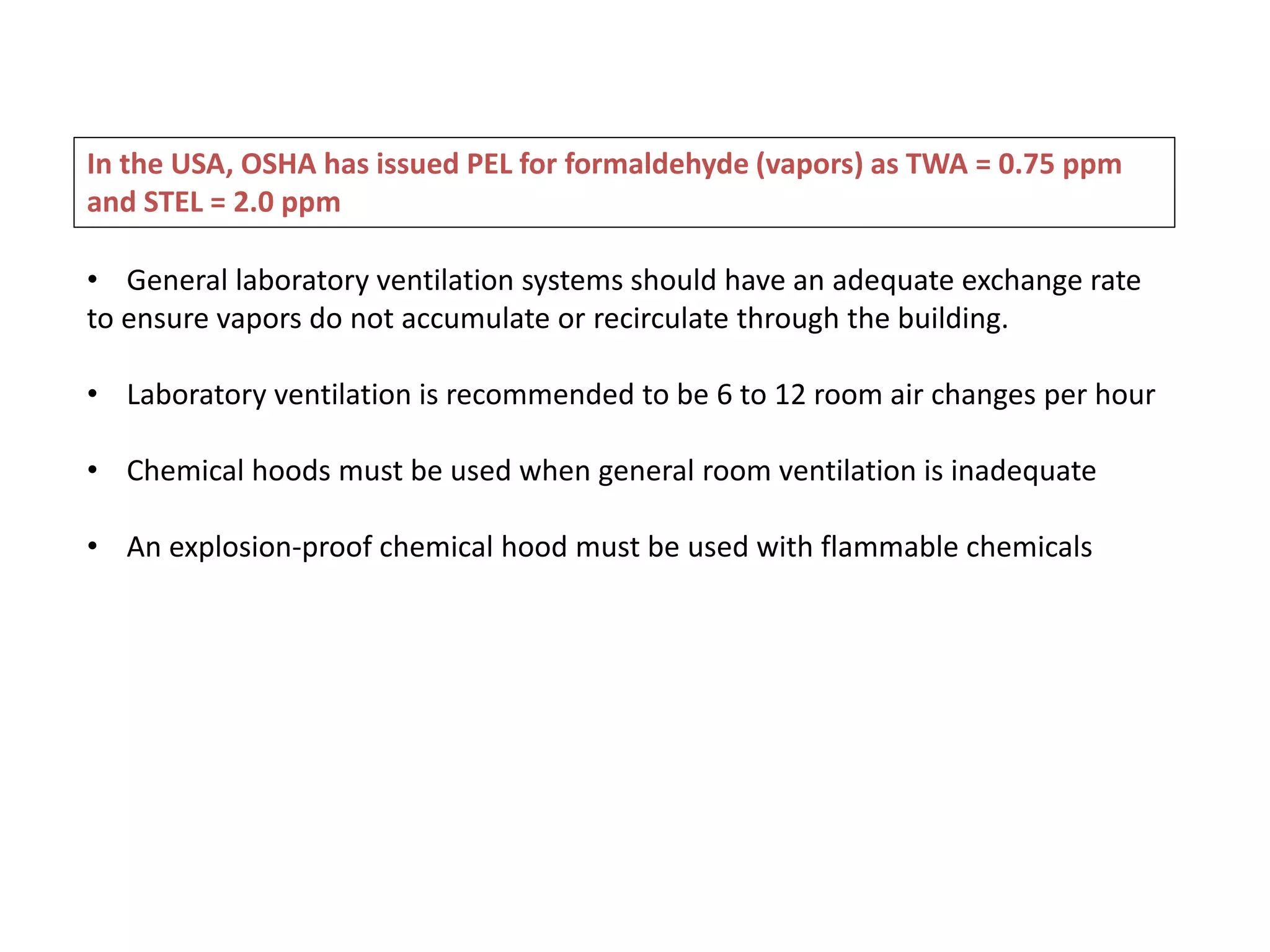 Chemical safety in histopathology lab PPT