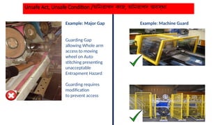 Machine Guard Gaps work at height hazard & risk PPT for factory | PPTX