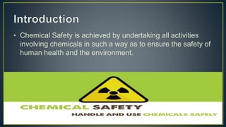 Chemical safety measueres and disposal of hazordous waste