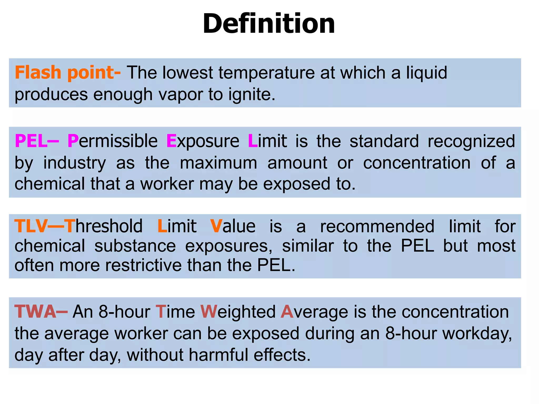 Chemical safety presentation For Supervisers | PDF