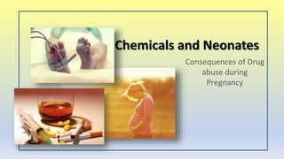 Consequences of Drug
abuse during
Pregnancy
Chemicals and Neonates
 