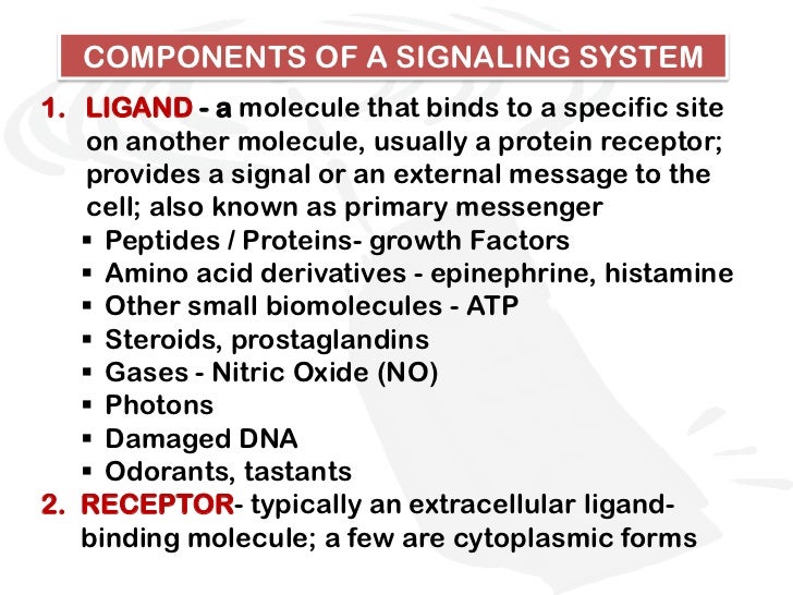 Chemical signals