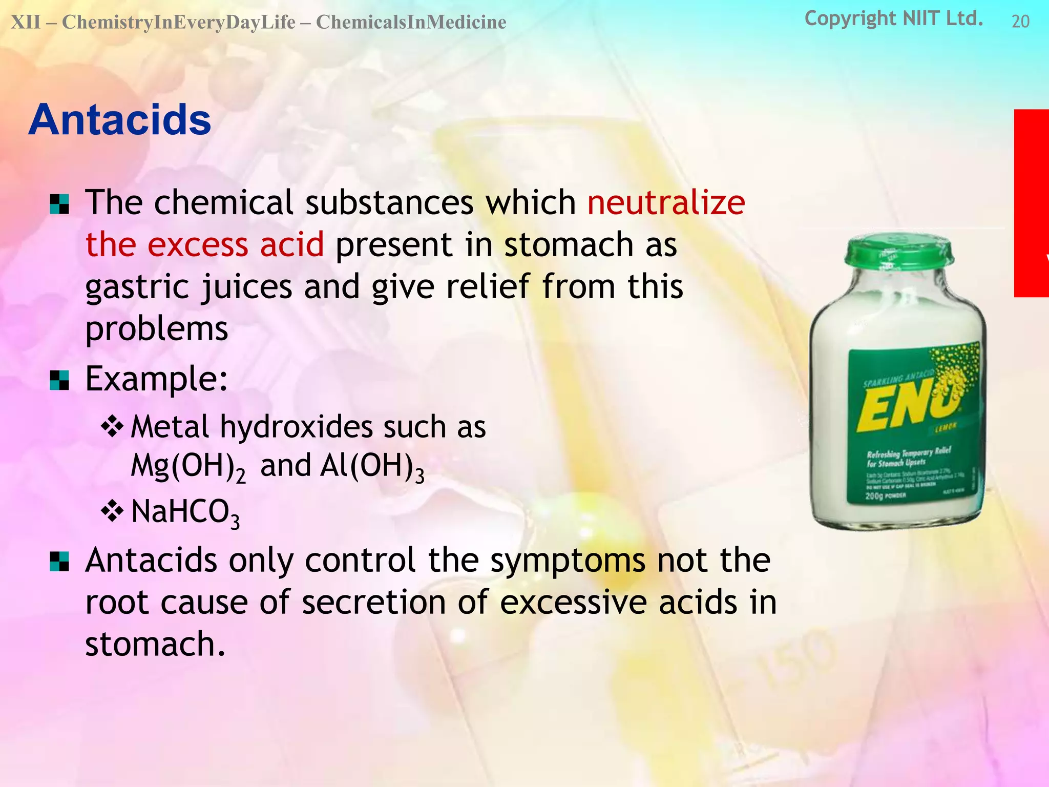 Chemicals in medicine satish | PPTX