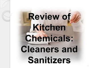 Review of
   Kitchen
 Chemicals:
Cleaners and
 Sanitizers    1
 