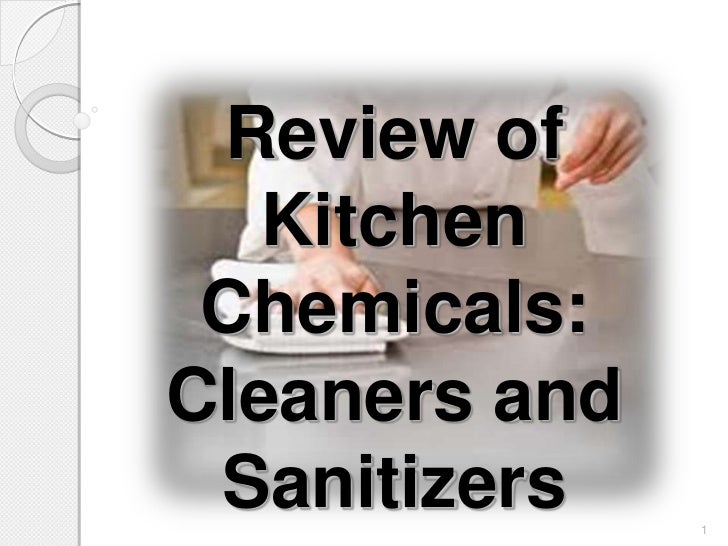 Chemicals used in the kitchen sept 14
