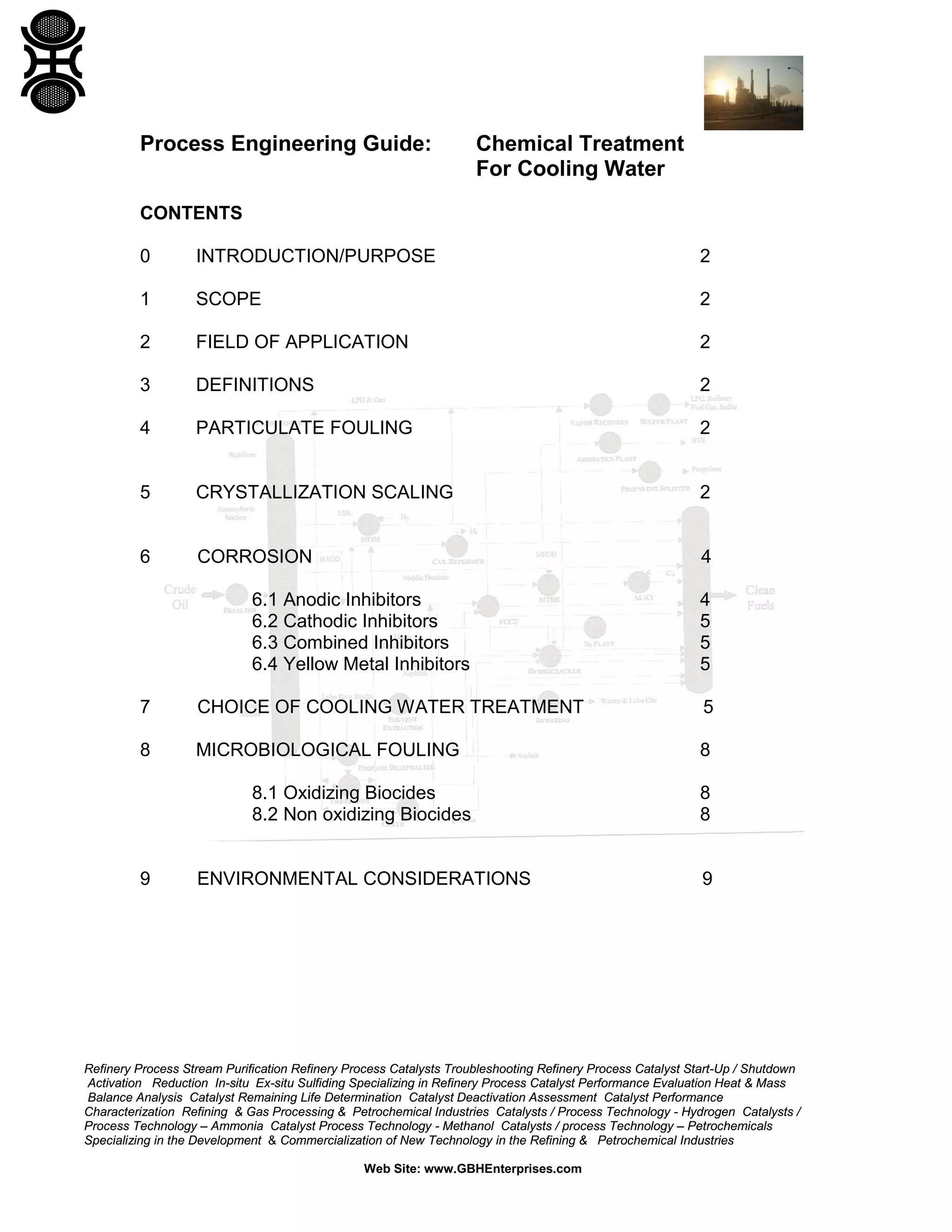 Chemical Treatment For Cooling Water | PDF