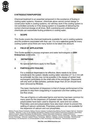 Chemical Treatment For Cooling Water | PDF