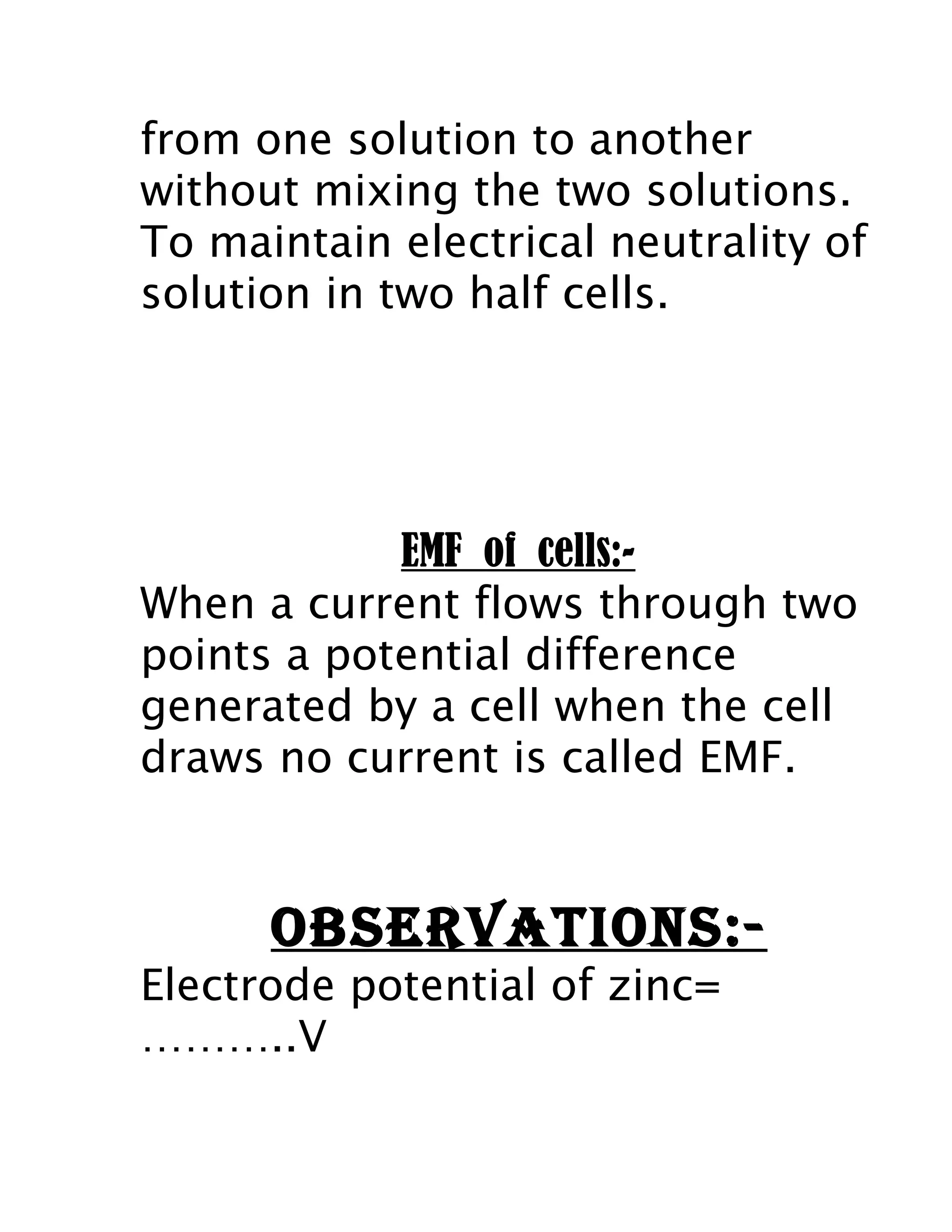 EMF OF DENIEL CELL | DOC