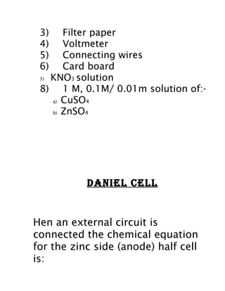 EMF OF DENIEL CELL | DOC