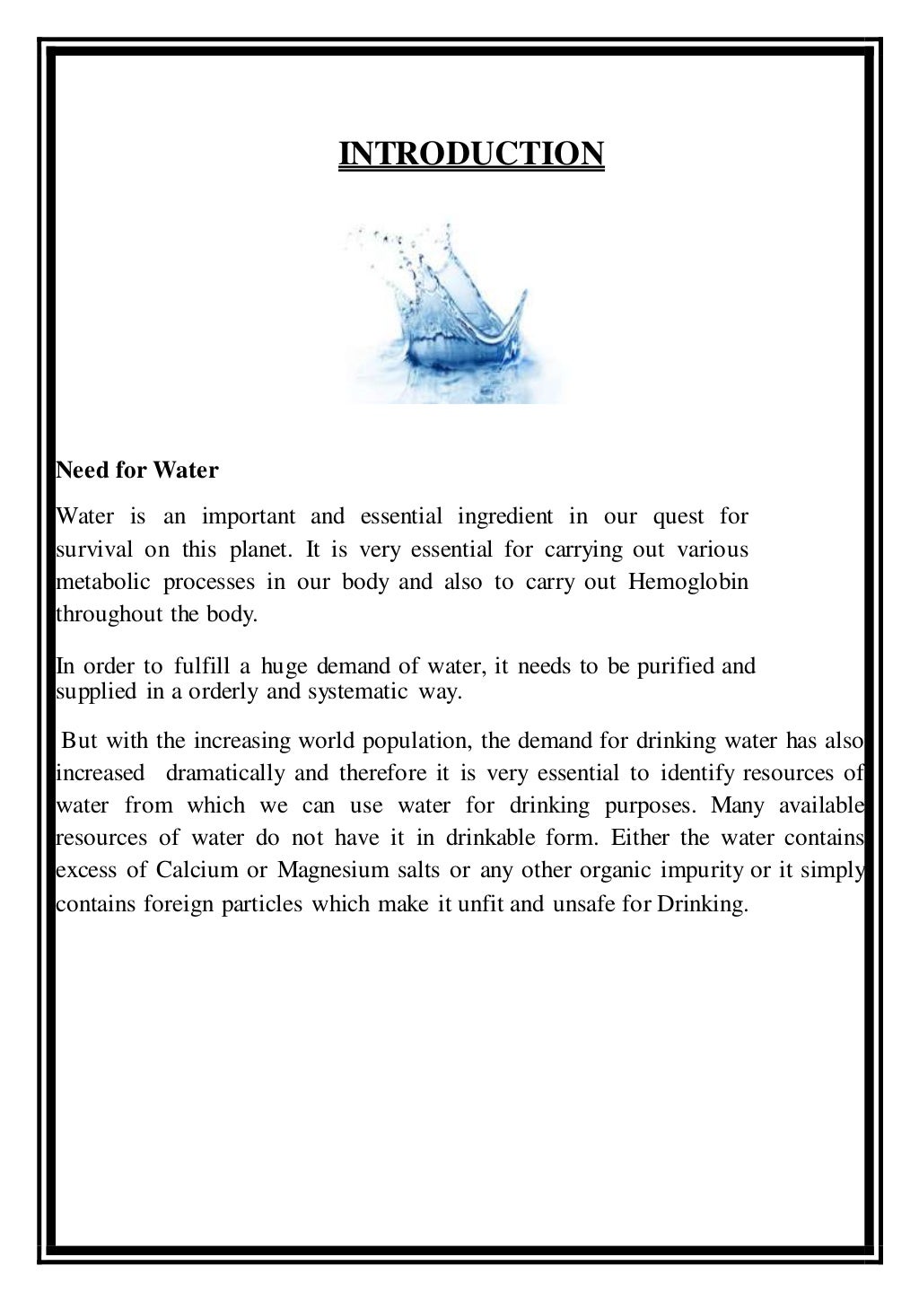 Sterlization of water using bleaching powder