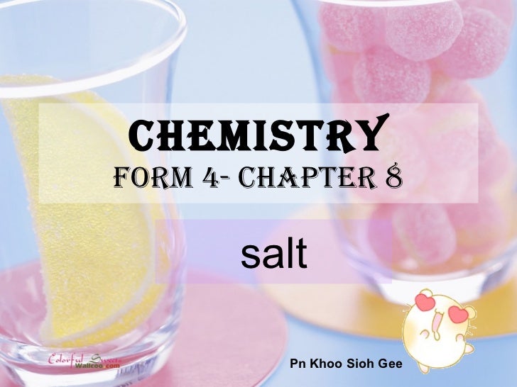 SPM Form 4 Chapter 8 Salt
