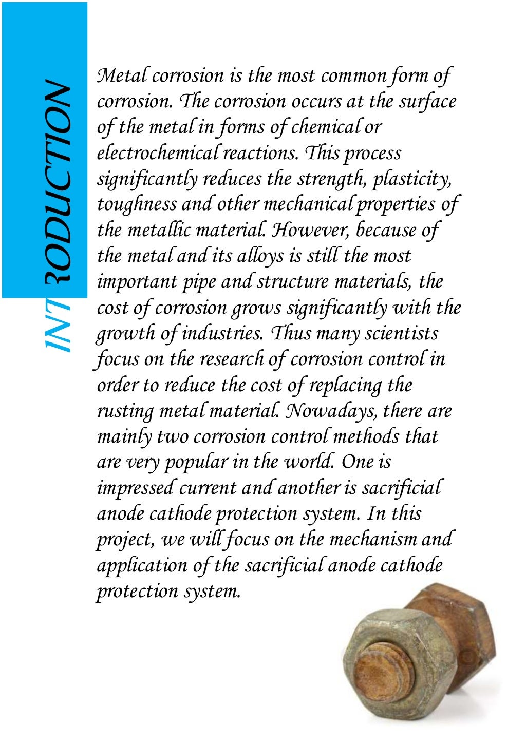 STUDY OF THE EFFECT OF METAL COUPLING ON THE RUSTING OF IRON