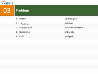 Problem04Aston				radium  Priestley			radioactivityRamsay 			oxygenMarie Curie			inert gas Becquerel 			mass spectrum