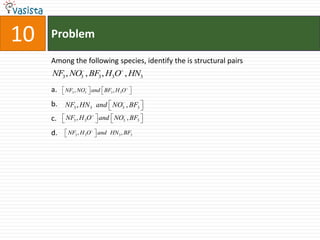 Problem10Among the following species, identify the is structural pairsa.b.c.d. 