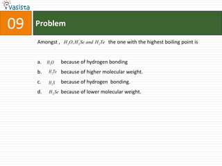 Problem10Electrolytic reduction of alumina to aluminium by hall-Heroult process is carried out in the presence of            .in the presence of fluorite.in the presence of cryolite which forms a melt with lower melting temperature.in the presence of cryolite which from as melt with higher melting temperature.