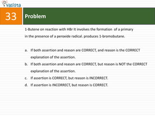 Problem34Phenol is more reactive than  In the case of phenol, the intermediate benzene towards electronphiliccarbocation is more reasonanceestabilised.substitution reaction.If both assertion and reason are CORRECT, and reason is the CORRECT explanation of the assertion.If both assertion and reason are CORRECT, but reason is NOT the CORRECT explanation of the assertion.If assertion is CORRECT, but reason is INCORRECT.If assertion is INCORRECT, but reason is CORRECT.