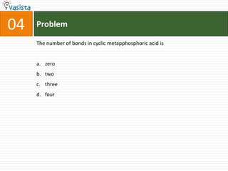Problem05Ammonia can be dried byanhydrous 