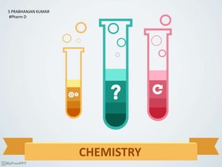 CHEMISTRY
S PRABHANJAN KUMAR
#Pharm D
 