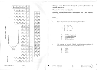 Chemistry 2005 Paper 2