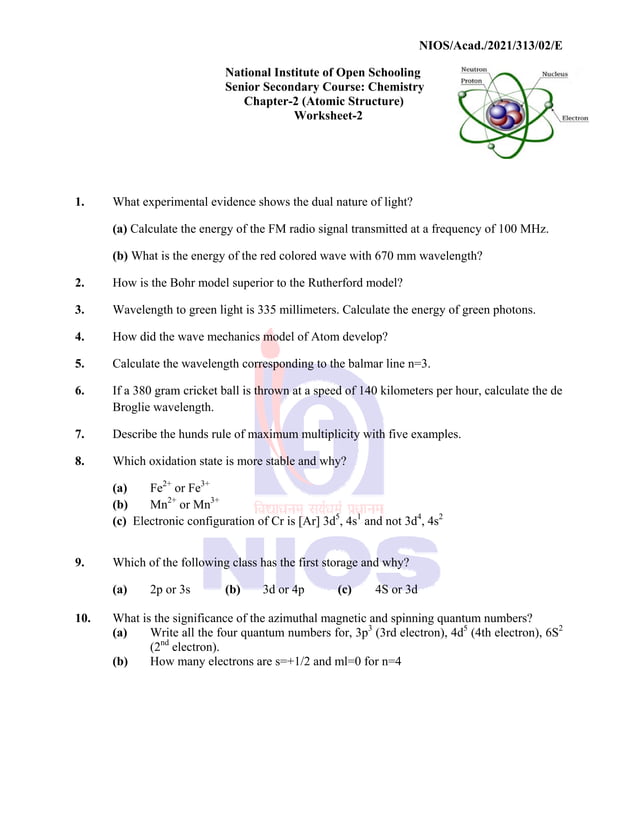 NIOS (National Institute of Open Schooling) visual data 4