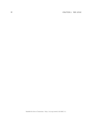 68 CHAPTER 3. THE ATOM
Available for free at Connexions http://cnx.org/content/col11303/1.4
 