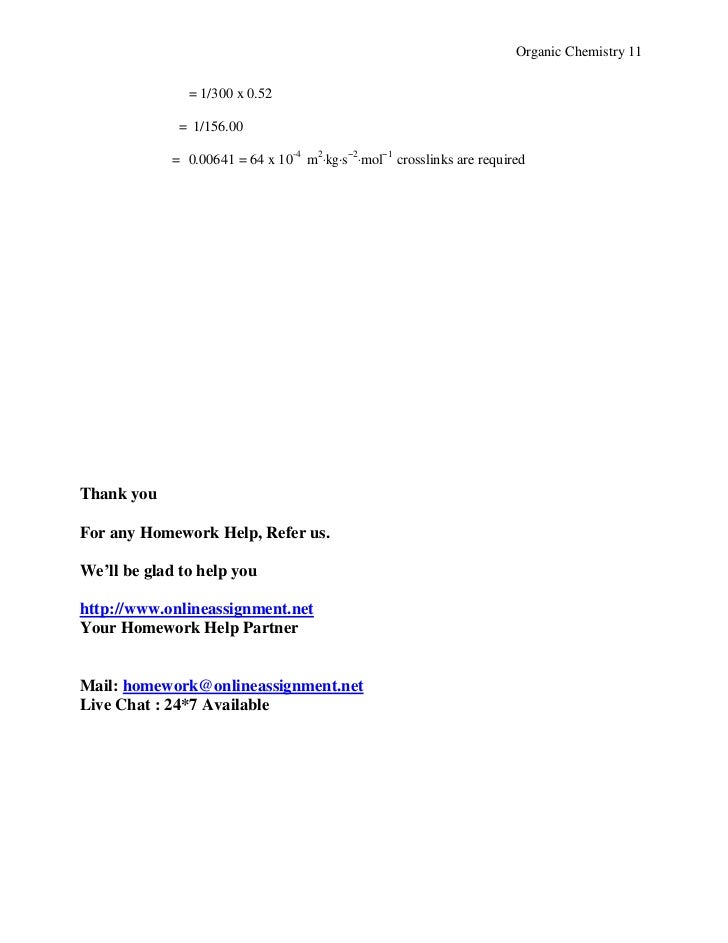 Organic chemistry homework assignment help