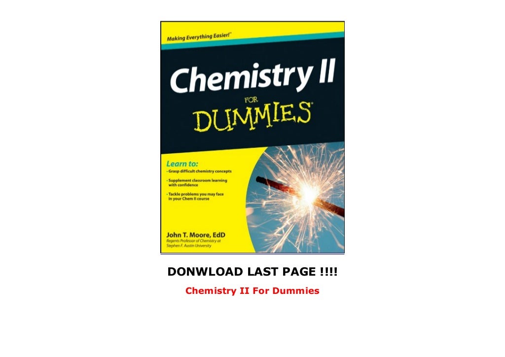 Chemistry II For Dummies