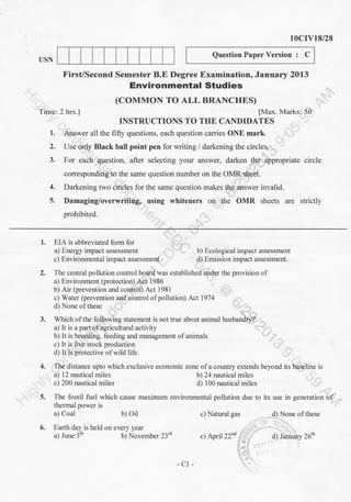 1st semester chemistry  stream (2013-June) Question Papers 