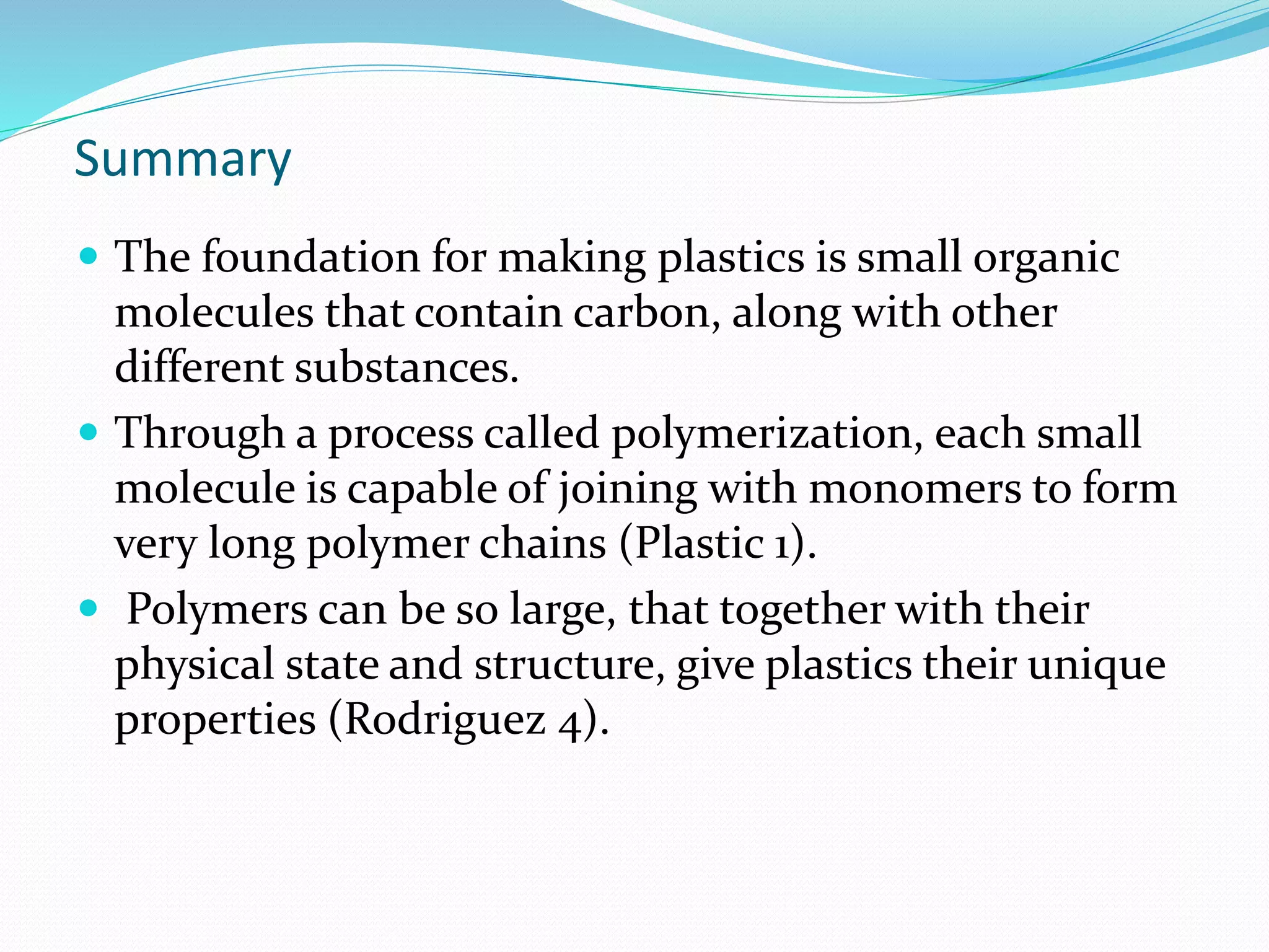 Chemistry - Plastics | PPTX