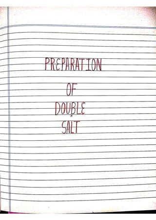 Chemistry Practical Record Full CBSE Class 12 