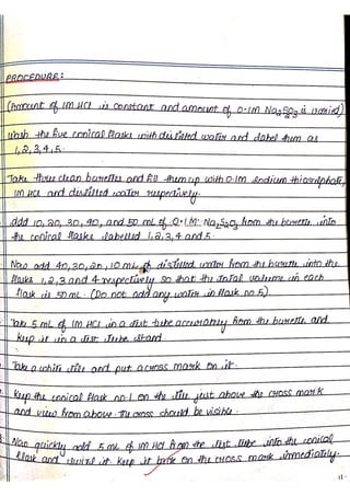 Chemistry Practical Record Full CBSE Class 12 