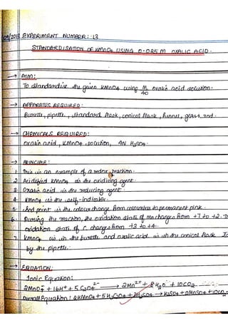 Chemistry Practical Record Full CBSE Class 12 