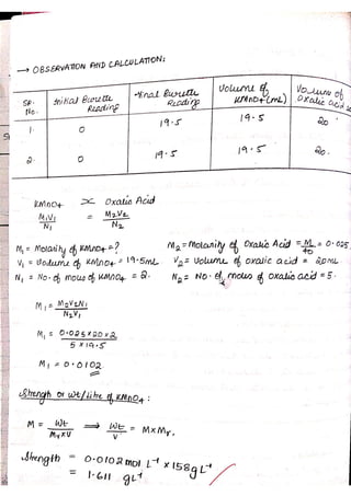 Chemistry Practical Record Full CBSE Class 12 