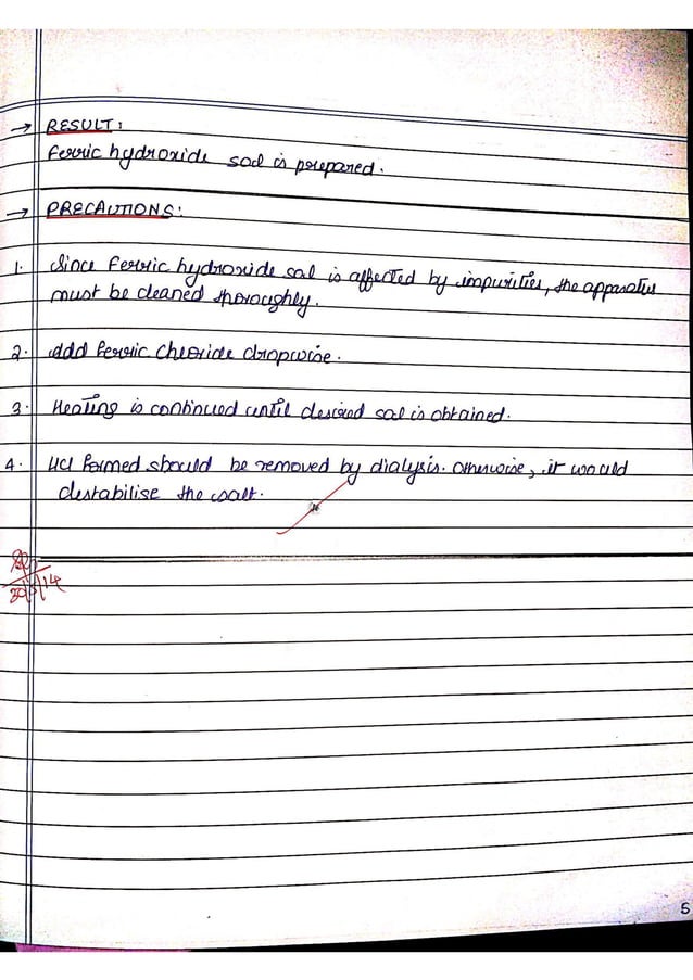 Chemistry Practical Record Full CBSE Class 12
